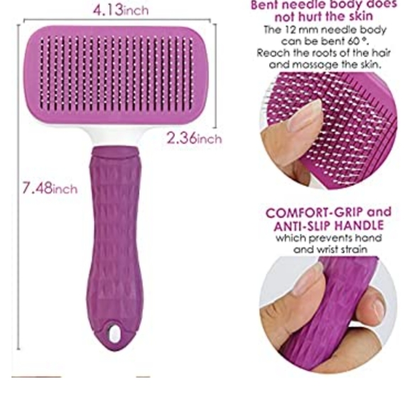 Timingila Self cleaning slicker brush for dogs and cats - Picture 7 of 7